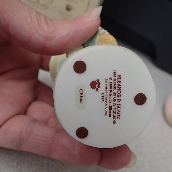 Cherished Teddies Eleanor P Beary 1997 Membears Only Figurine - Picture 2 of 8